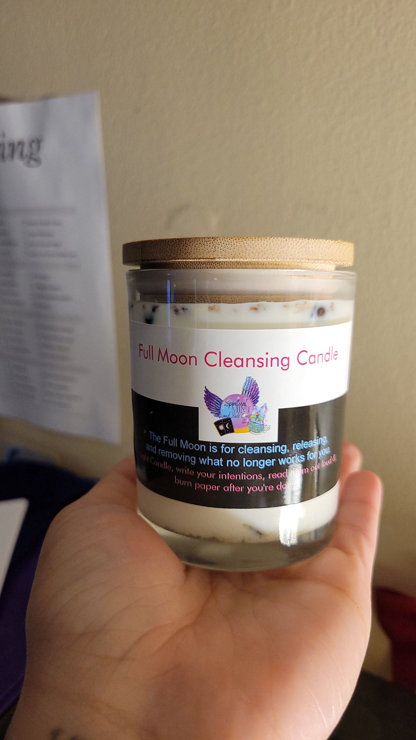 Full Moon Cleansing Candle