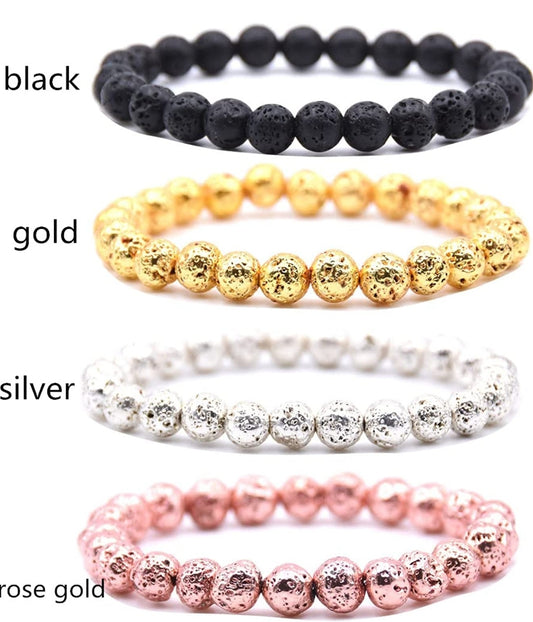 Essential Oil Diffuser Lava Stone Bracelets
